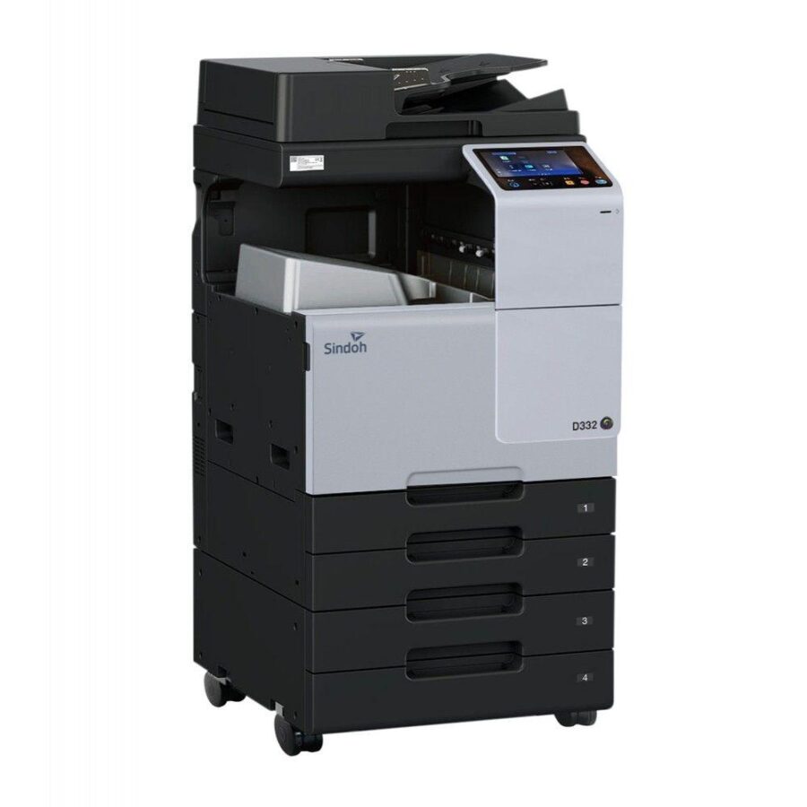 МФУ Sindoh D332e (обязателен выбор опции OT111/D320PB2) (цветное лазерное, А3, 28 стр/мин, RADF, комплект тонеров CMYK, SSD (256 GB) — изображение 2