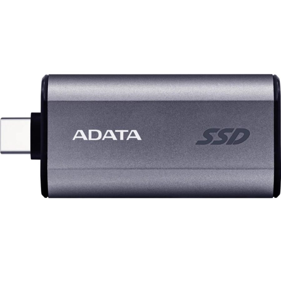 Твердотельный накопитель/ ADATA External SSD SC750, 2000GB, Type-C, USB 3.2 Gen2, R/W 1050/1000 MB/s, 53x28x12mm, Grey (5 лет)