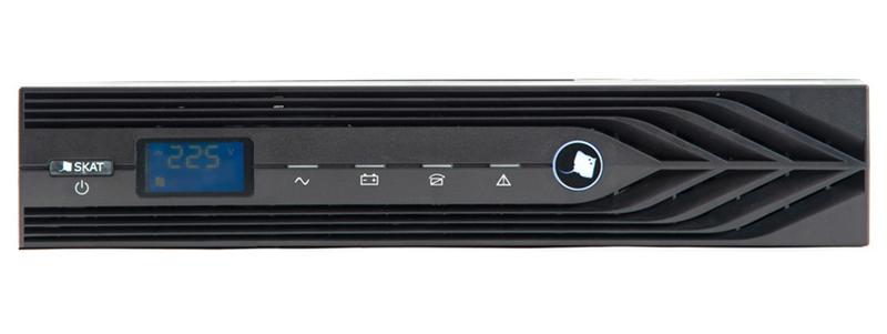 Источник бесперебойного питания (9902) Бастион SKAT-UPS 1000ВА/900Вт RACK 2U/On-Line/2хБезАКБ(40-120Ач)/220В/SNMP slot/5 л.г./МПТ — изображение 4