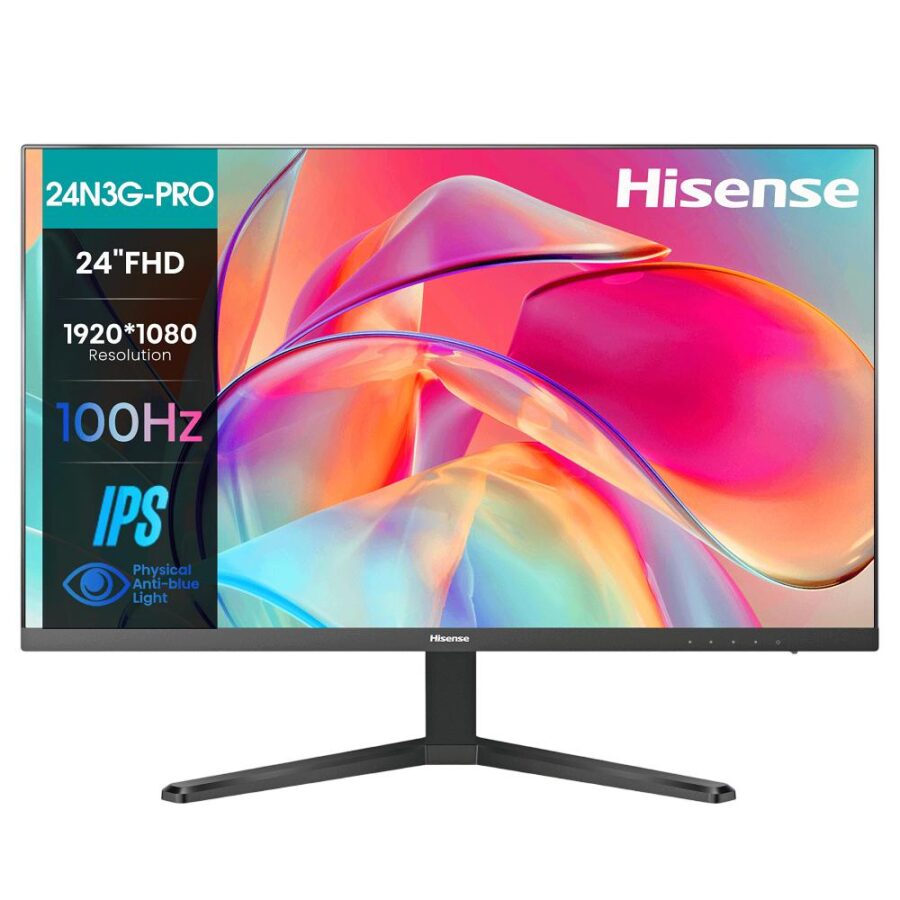 Монитор Hisense/ 24"/1920x1080, IPS, 16:9, матовый, 100Гц, время отклика 5мс, 250кд/м2, 1000:1, VGA, HDMI, черный