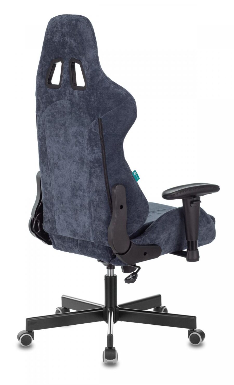 Кресло игровое Zombie VIKING KNIGHT Fabric синий Light-27 с подголов. крестов. металл — изображение 2