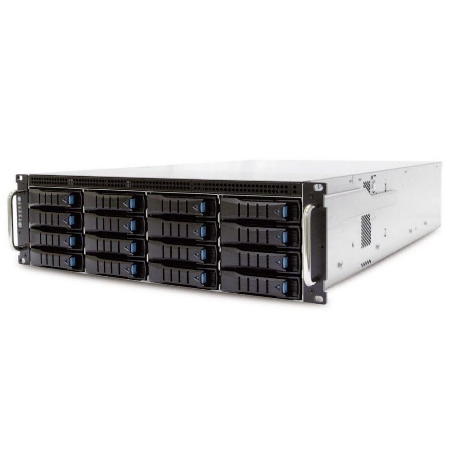 Корпус AIC XE1-3ET00-01 RSC-3ET, 3U, 16xSATA/SAS HS 3,5/2,5" universal bay + 2x2,5" 15mm rear HS bay + 4x2,5 7mm internal bay, up to 12"(W) x 13"(D) E-ATX, 1x12G 16-port EOB BP with 3xSFF-8643, 3x 80x38mm fan (middle), 800W 1+1 redundant 80+ Platinum, 28"
