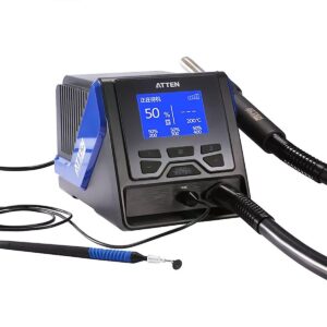 Купить Термовоздушная паяльная станция Atten GT-8102 , 230В(1000Вт), двухканальная, ваккумный манипулятор - 4D-13889403 из реестра по лучшей цене