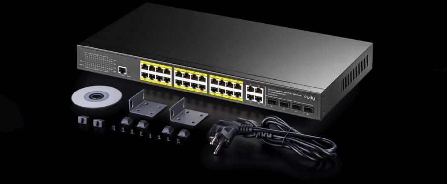 Коммутатор Cudy GS2028PS4-300W (L2) 28x1Гбит/с 4SFP 24PoE+ 300W управляемый — изображение 4