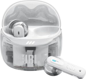 Купить Гарнитура вкладыши JBL Tune Flex 2 Ghost Edition прозрачный/белый беспроводные bluetooth в ушной раковине (JBLTFLEX2GWHT) - 4D-15642107 из реестра по лучшей цене