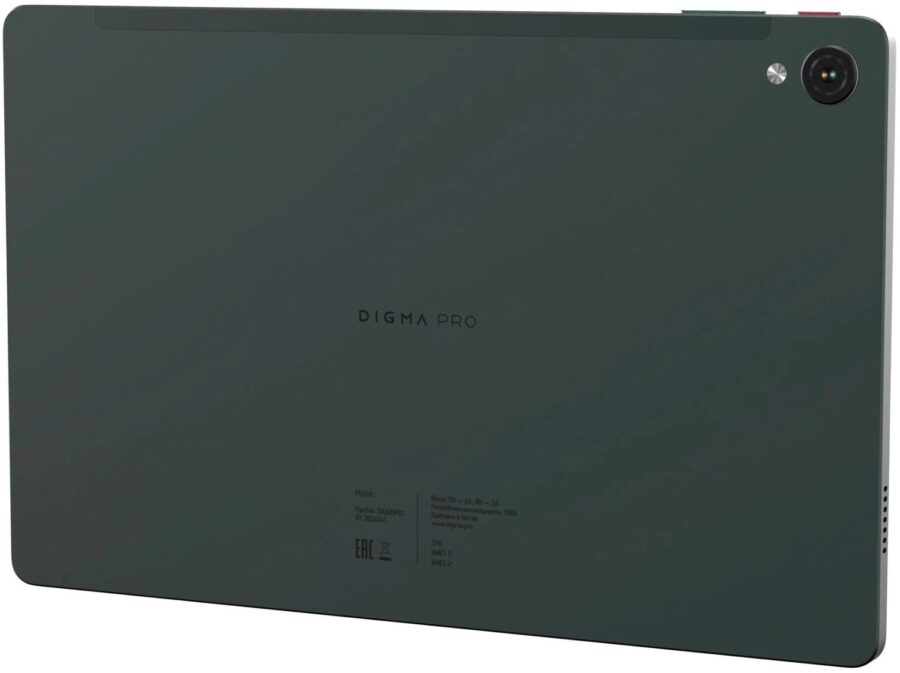 Планшет Digma Pro Pulse T606 (1.6) 8C RAM8Gb ROM128Gb 10.4" In-Cell 2000x1200 4G 2Sim Android 14 темно-зеленый 13Mpix 5Mpix BT WiFi microSD 128Gb 7000mAh — изображение 2