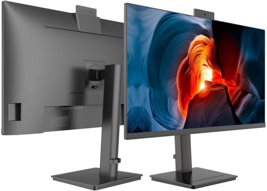 Монитор NPC 23.8" MF2412 черный IPS LED 1ms 16:9 HDMI M/M Cam матовая HAS Piv 1000:1 300cd 178гр/178гр 1920x1080 100Hz G-Sync FreeSync VGA DP FHD USB 2.75кг — изображение 4