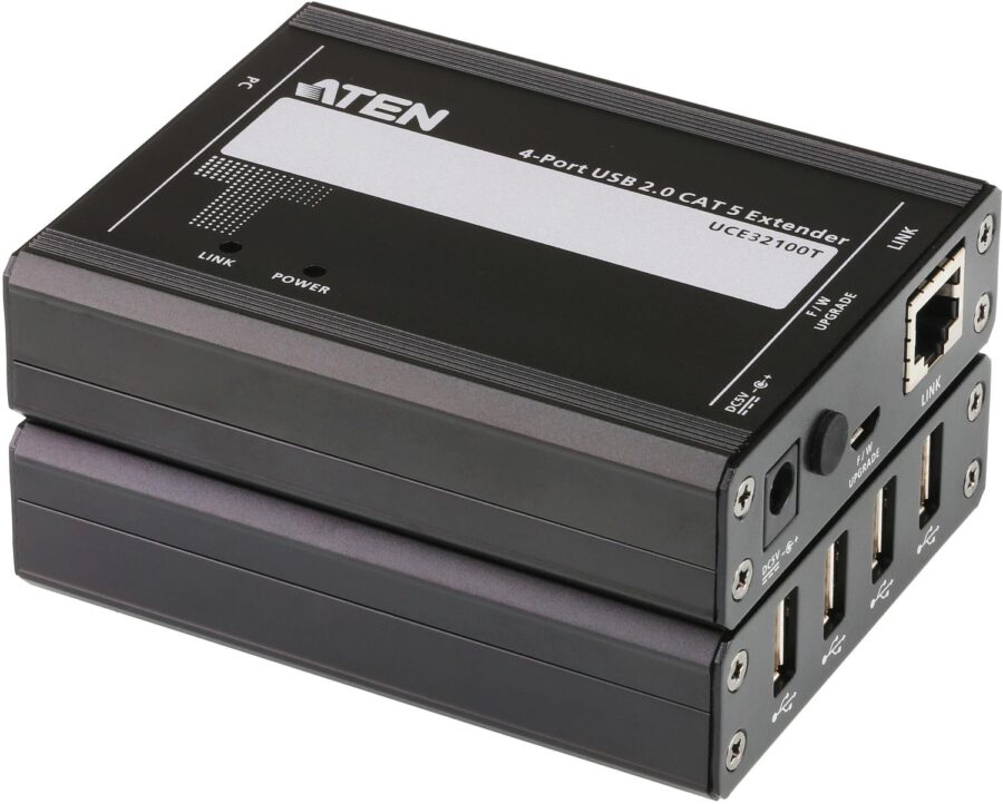 4-х портовый удлинитель, USB 2.0,  100 метр., CAT 5/ 4-port USB 2.0 CAT 5 Extender (100m)