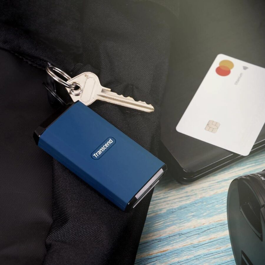 Накопитель SSD Transcend USB-C 1TB TS1TESD410C ESD410C 1.8" темно-синий — изображение 4
