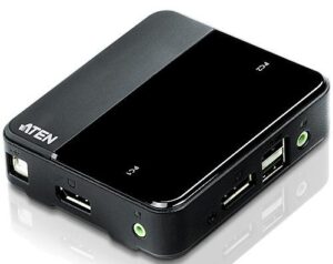 Купить 2-х портовый KVM-коммутатор с поддержкой USB, DisplayPort - 4D-13831112 из реестра по лучшей цене
