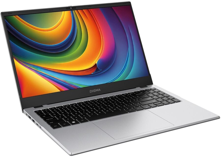 Ноутбук Digma EVE P5852 N-series N200 16Gb SSD512Gb Intel UHD Graphics 15.6" IPS FHD (1920x1080) Windows 11 Professional silver WiFi BT Cam 5900mAh (DN15N2-ADXW01) — изображение 2