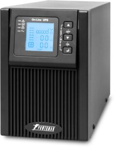 Купить ИБП POWERMAN Online 1000, LCD, двойного преобразования, 1000ВА, 900Вт, 2 евророзетки с резервным питанием, USB, RS232, слот SNMP, разъем EPO, батарея 12В 9Ач 2 шт., 215 х 315 х 365 мм., 10.7 кг./ UPS POWERMAN Online 1000, LCD, dual conversion, 1000VA, 900 - 4D-12878569 из реестра по лучшей цене