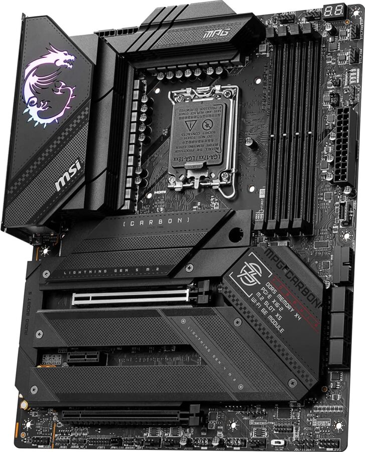 Материнская плата MSI MPG Z790 CARBON WIFI Soc-1700 Intel Z790 4xDDR5 ATX AC`97 8ch(7.1) 2.5Gg RAID+HDMI — изображение 2