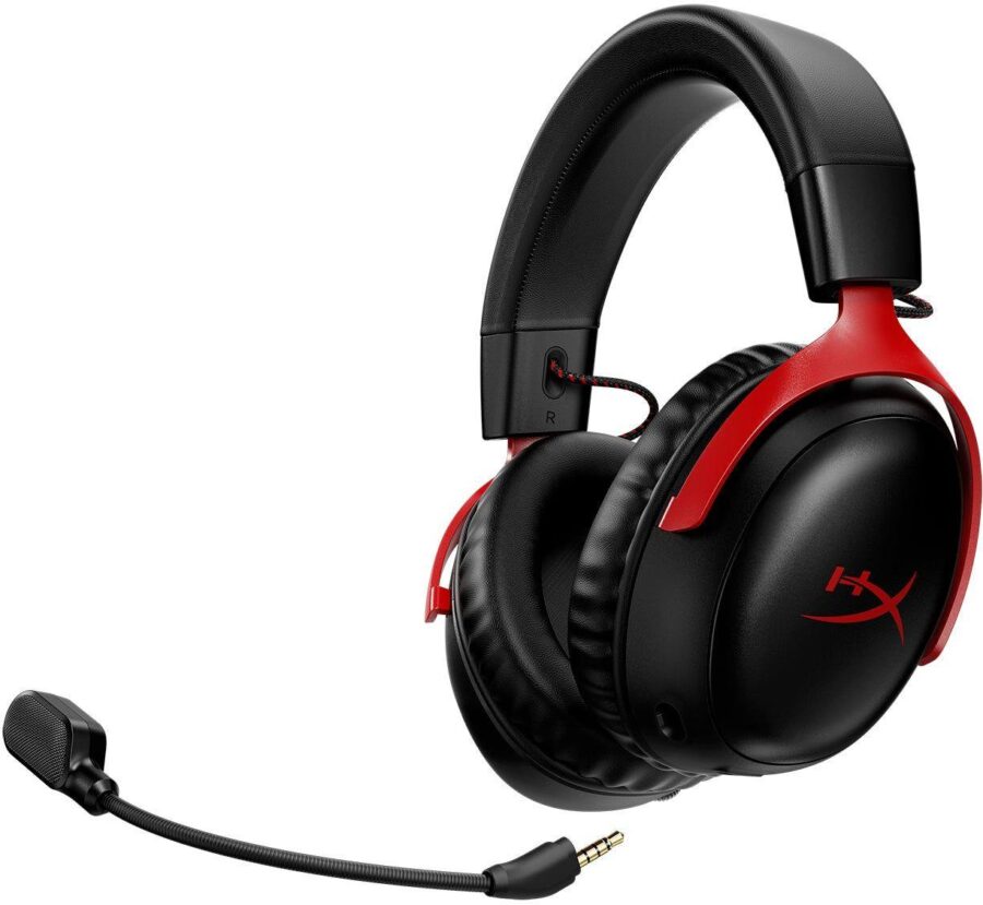 Наушники с микрофоном HyperX Cloud III черный/красный мониторные Radio оголовье (77Z46AA) — изображение 4