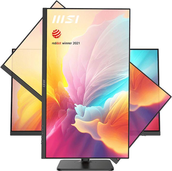 Монитор MSI 27" Modern MD272QXP черный IPS LED 1ms 16:9 HDMI M/M матовая HAS Piv 400cd 178гр/178гр 2560x1440 100Hz DP Quad 2K (1440p) USB 5.85кг — изображение 2