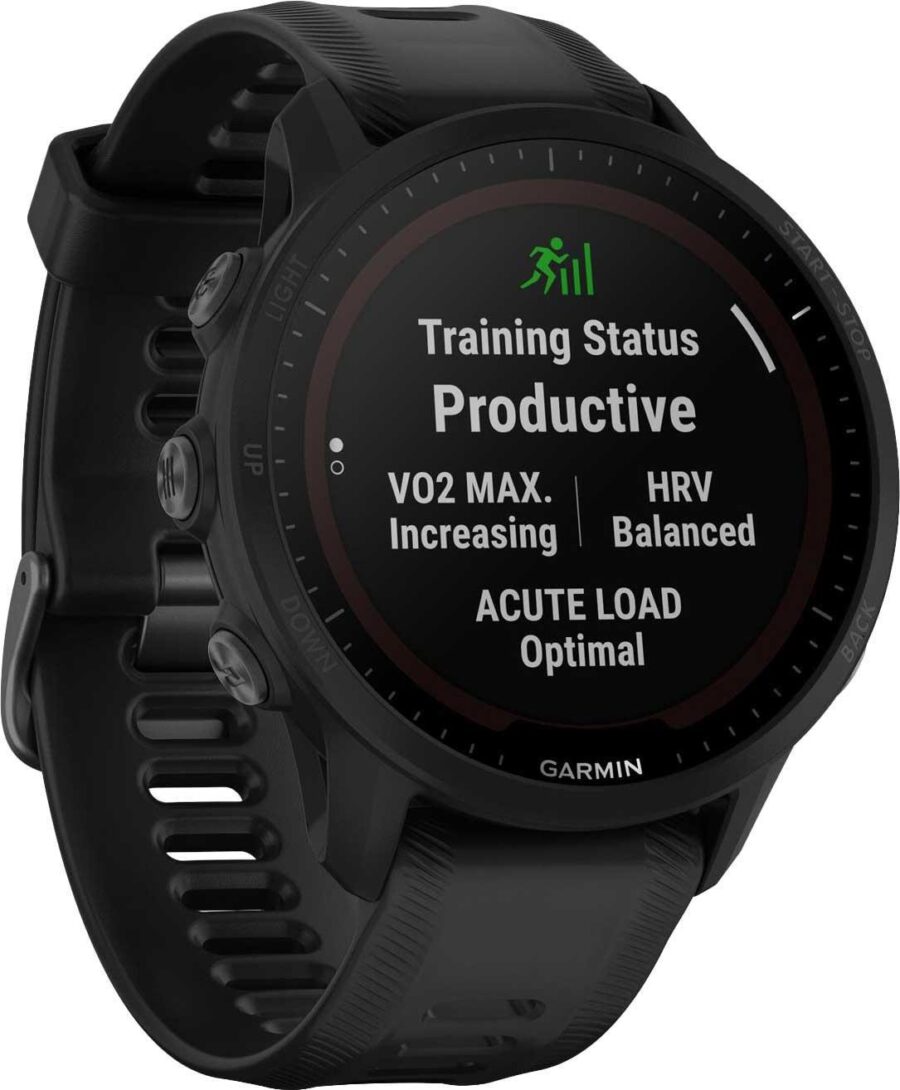 Смарт-часы Garmin Forerunner 955 33мм 1.3" корп.черный рем.черный разм.брасл.:130-220мм (010-02638-30) — изображение 4