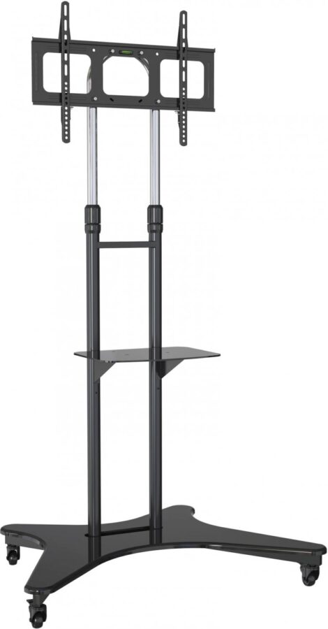 Стойка для телевизора Cactus CS-ST31 черный 37"-75" макс.81.6кг напольный мобильный — изображение 2