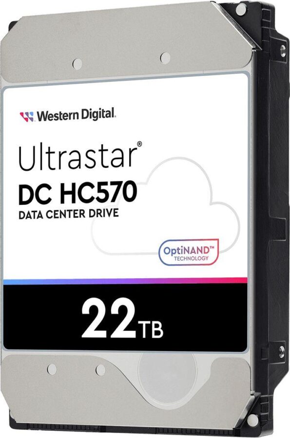 Жесткий диск WD SAS 3.0 22TB 0F48052 WUH722222AL5204 Server Ultrastar DC HC570 512E (7200rpm) 512Mb 3.5" — изображение 2