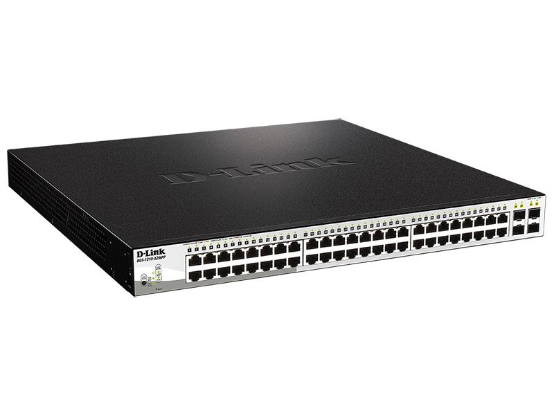 Коммутатор D-Link PROJ Настраиваемый L2 PoE-коммутатор, 48x1000Base-T PoE, 4х1000Base-X SFP, PoE-бюджет 740 Вт, упрощенный интерфейс CLI — изображение 2