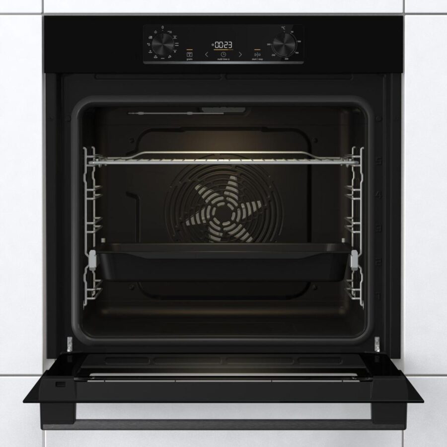 Встраиваемые электрические духовки GORENJE/ Духовой шкаф, Полезный объем: 77 л,Класс энергопотребления: A, Сенсорный программатор IconLED, Конструкция: Встраиваемая, Ширина: 595 мм, Высота: 595 мм, черный — изображение 2