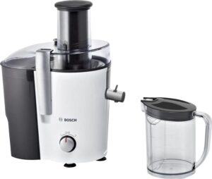 Купить Соковыжималка центробежная Bosch VitaJuice MES25A0 700Вт рез.сок.:1250мл. белый/черный - 4D-13691329 из реестра по лучшей цене