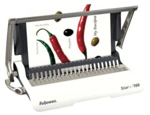 Купить Переплетчик Fellowes STAR+ 150 (FS-56275) A4/перф.12л.сшив/макс.150л./пластик.пруж. (6-18мм) - 4D-14645188 из реестра по лучшей цене