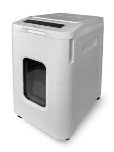 Купить Уничтожитель документов ГЕЛЕОС АП55-5, DIN P-5 (5 ур-нь секр.), фрагмент 1,9х12мм, АВТОПОДАЧА 400 лист  (70г/м2), пл.карты/скрепки/скобы, 55 литров - 4D-13091228 из реестра по лучшей цене