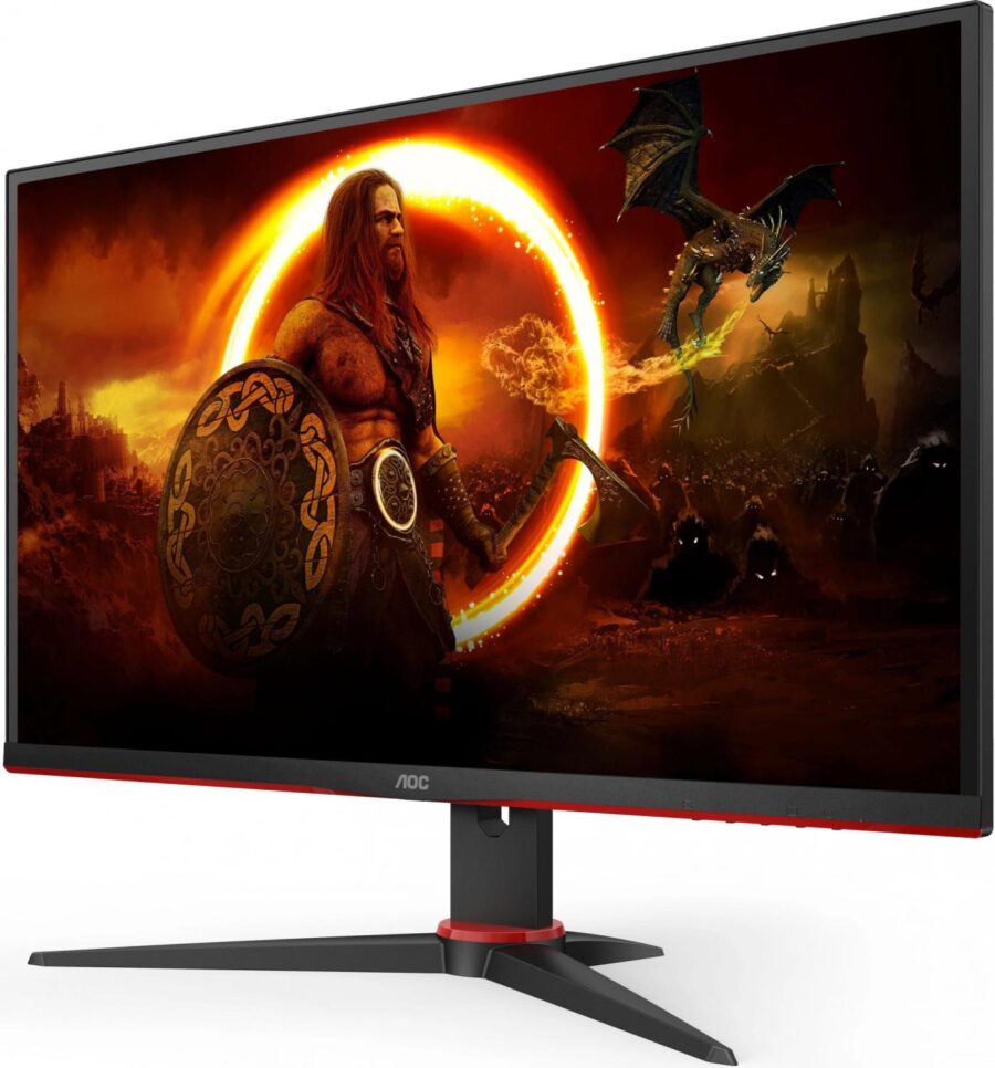 Монитор AOC 27" Q27G2E черный/красный VA LED 1ms 16:9 HDMI матовая 3000:1 250cd 178гр/178гр 2560x1440 155Hz FreeSync Premium DP 2K 4.43кг — изображение 3