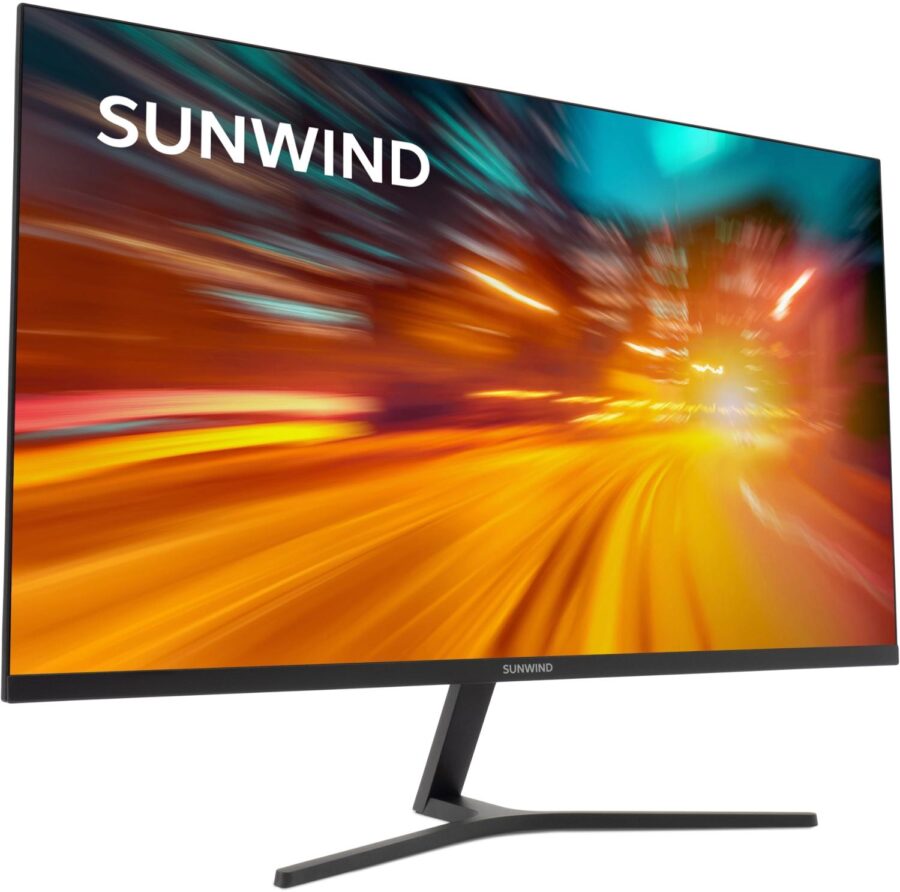 Монитор SunWind 27" SM-27FI401 черный IPS LED 1ms 16:9 HDMI матовая 250cd 178гр/178гр 1920x1080 180Hz G-Sync FreeSync DP FHD 4.2кг — изображение 3