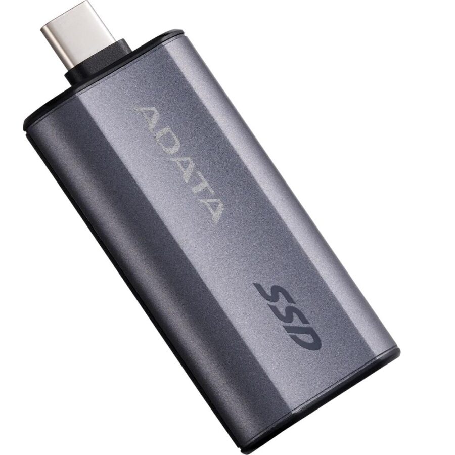 Твердотельный накопитель/ ADATA External SSD SC750, 2000GB, Type-C, USB 3.2 Gen2, R/W 1050/1000 MB/s, 53x28x12mm, Grey (5 лет) — изображение 4