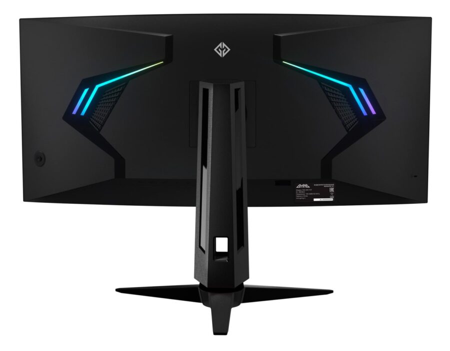 Монитор GMNG 34" Gaming GM-34C11W черный VA LED 2ms 21:9 HDMI M/M матовая HAS Piv 4000:1 300cd 178гр/178гр 3440x1440 165Hz G-Sync FreeSync DP 2K 8.57кг — изображение 2