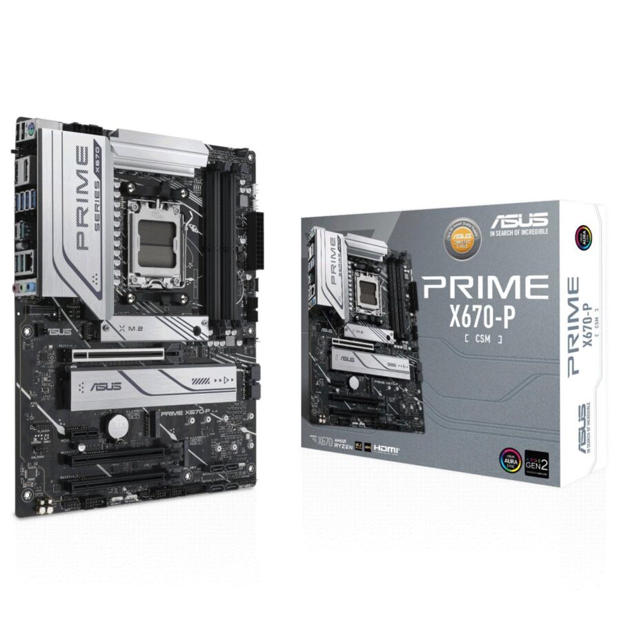 Материнская плата ASUS PRIME X670-P-CSM AM5 ATX 4xDDR5 3xPCIEx16 PCIEx1 3xM.2 USB-C DP HDMI 2.5GLAN (90MB1BU0-M0EAYC)