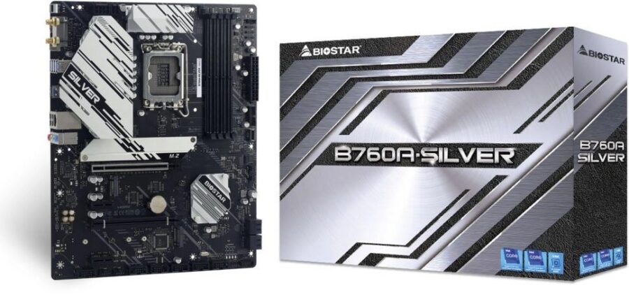 Материнская плата Biostar B760A-Silver  Soc-1700 Intel B760 4xDDR5 ATX AC`97 8ch(7.1) 2.5Gg RAID+VGA+HDMI+DP — изображение 4