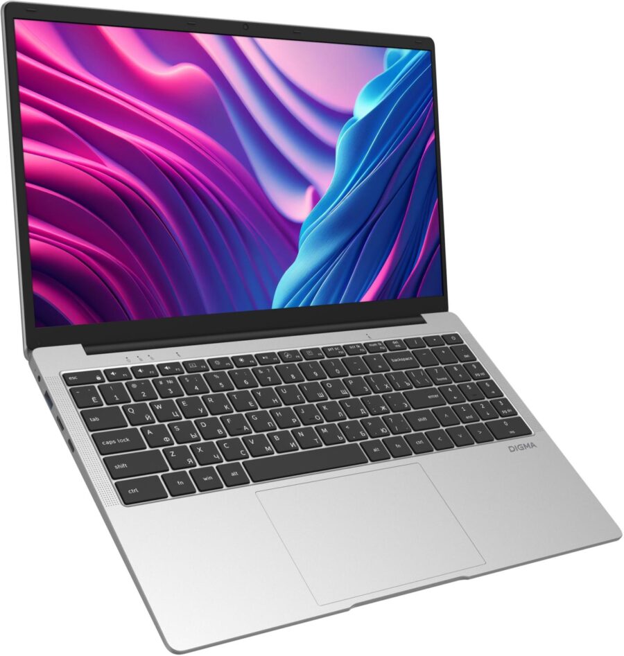 Ноутбук Digma EVE P5851 Pentium Silver N5030 8Gb SSD256Gb Intel UHD Graphics 605 15.6" IPS FHD (1920x1080) Windows 11 Pro silver WiFi BT Cam 5000mAh (DN15N5-8CXW05) — изображение 2