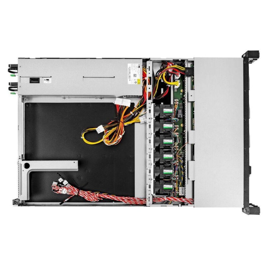Корпус In-Win Компьютерный IW-RS108-07  2*750W, AcBel R1BA2751A, with UL62368*2/PDB AcBel R1BU4751A /FAN 4056mm*6/RS104-07(3.5"/2.5") OCULINK*4 BP, RS108-07 Slim 4bay BP/2.5"/3.5" hot-swap HDD tray (gray color)*4, 7mm HDD tray*4/28"RAIL/power cord*2/I/O s — изображение 3