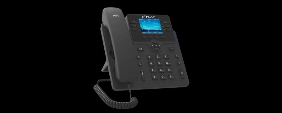 IP-телефон Flat-Phone B6: 6 SIP-аккаунтов, 2 порта 10/100/1000BASE-T (RJ-45), ЖК-дисплей, PoE — изображение 2