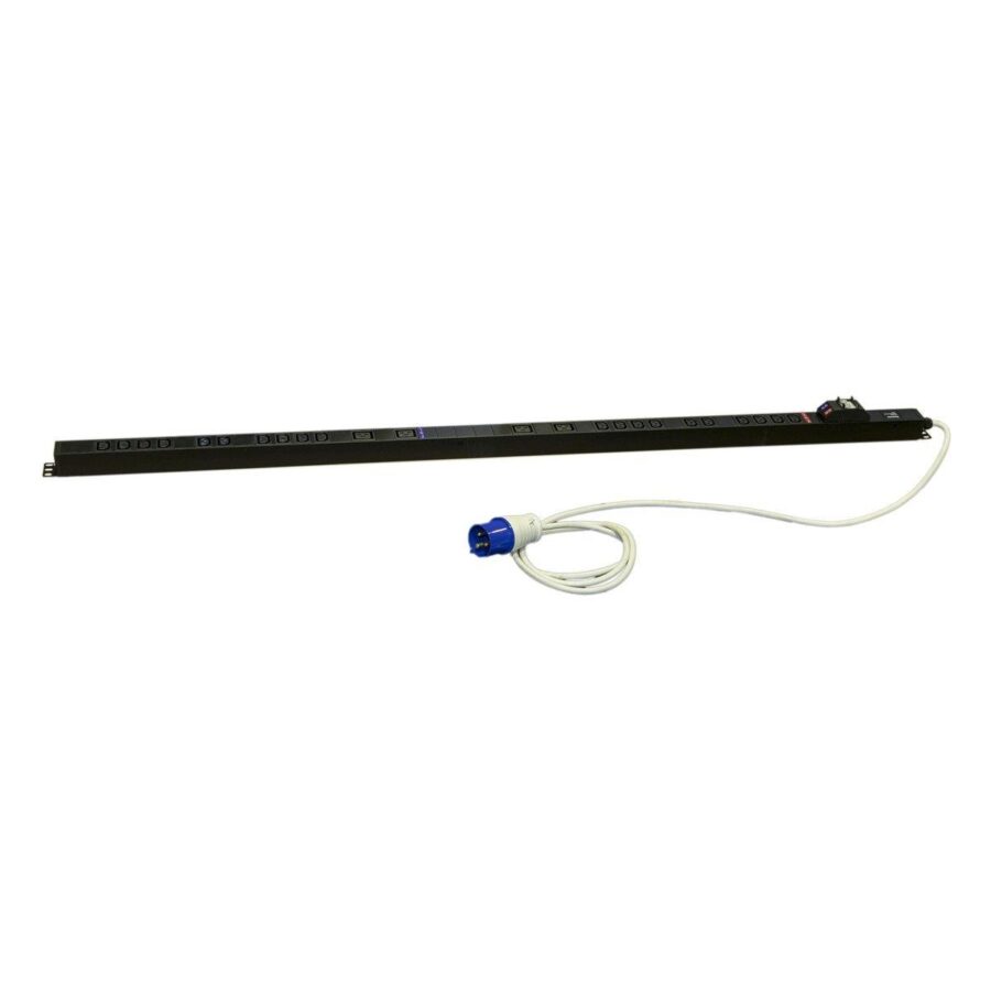 Сетевой фильтр Hyperline Hyperline SHE-20IEC-4BIEC-B-3PVB Блок розеток, вертикальный, 20 розеток IEC320 C13, 4 розетки IEC320 C19, автоматич. выключатель, кабель питания 3м (3х4.0мм2) с вилкой IEC 60309 32А (2х16A) (2P+E), 250В, 1556x44.4x44.4мм (ДхШхВ), — изображение 2