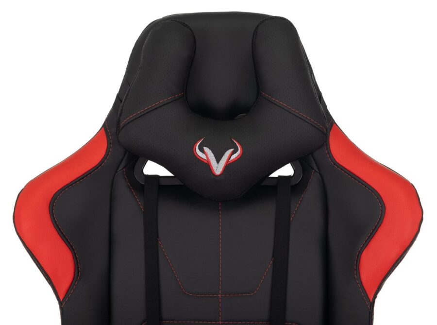 Кресло игровое Zombie VIKING 5 AERO черный/красный эко.кожа с подголов. крестов. пластик — изображение 2