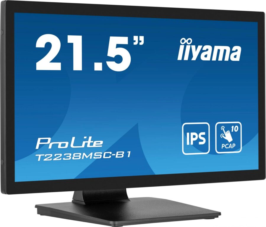 Монитор Iiyama 21.5" ProLite T2238MSC-B1 черный IPS LED 16:9 HDMI M/M матовая 1000:1 600cd 178гр/178гр 1920x1080 60Hz DP FHD USB Touch 6.8кг — изображение 4