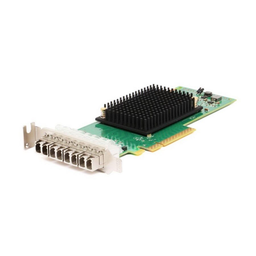 Сетевой адаптер Broadcom Emulex LPe31004-M6 Gen 6 (16GFC), 4-port, 16Gb/s, PCIe Gen3 x8, LC MMF 100m, трансиверы установлены. Not upgradable to 32GFC (011377) {5} — изображение 2
