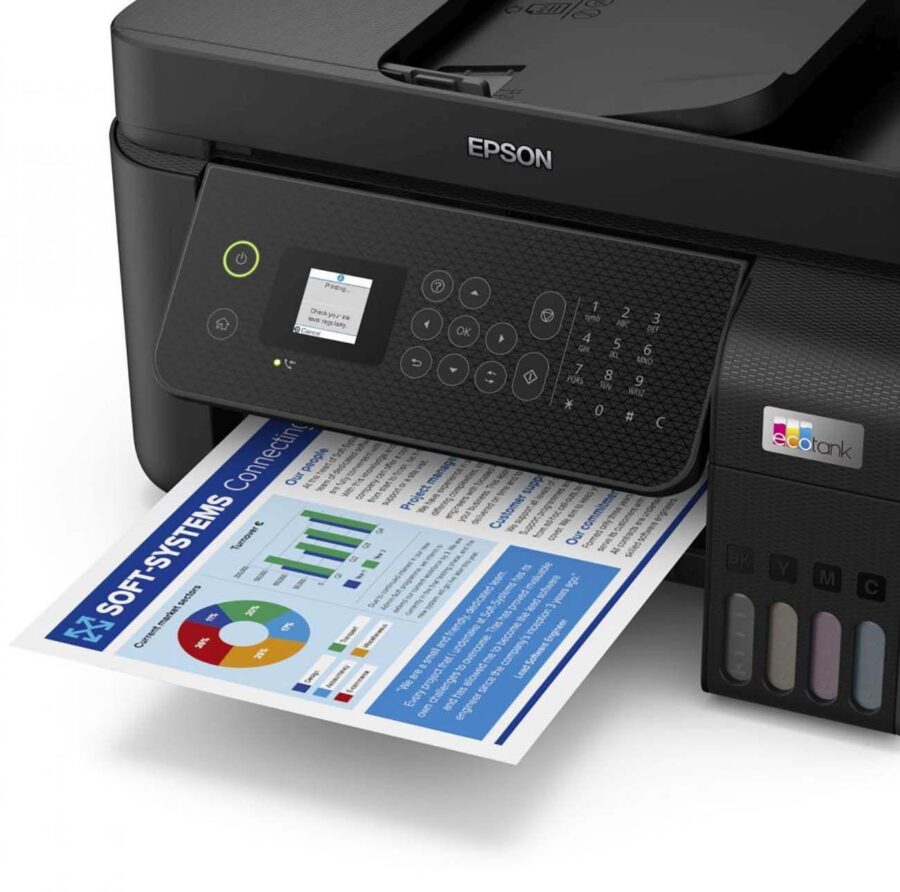 МФУ струйный Epson L5290 (C11CJ65512/C11CJ65409) A4 WiFi черный — изображение 3