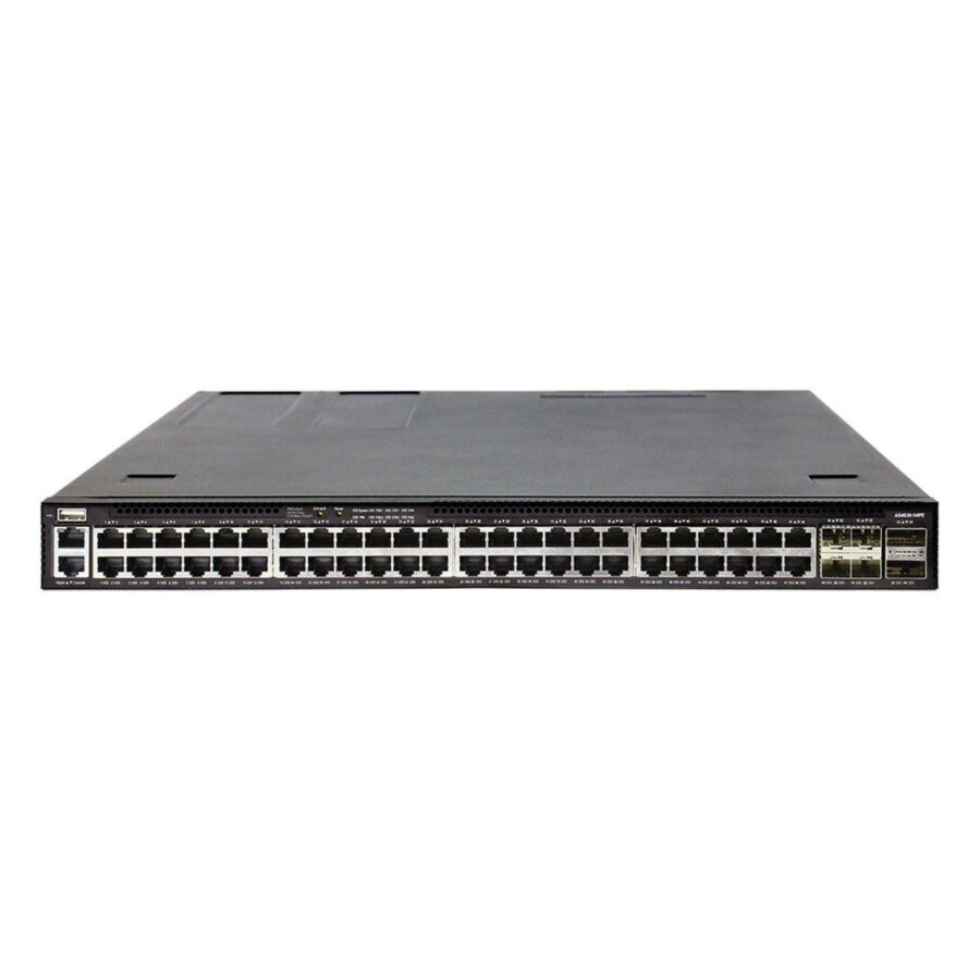 Коммутатор Edge-corE 4630-54PE-O-AC-F Edge-corE AS4630-54PE, 48-Port GE RJ45 port PoE++, 4x25G SFP+, 2 port 100G QSFP28 for stacking, Broadcom Trident 3, Dual-core Intel Denverton CPU, dual AC 1200W PSUs and 2 + 1 Fan Modules with port-to-power airflow, 2 — изображение 2