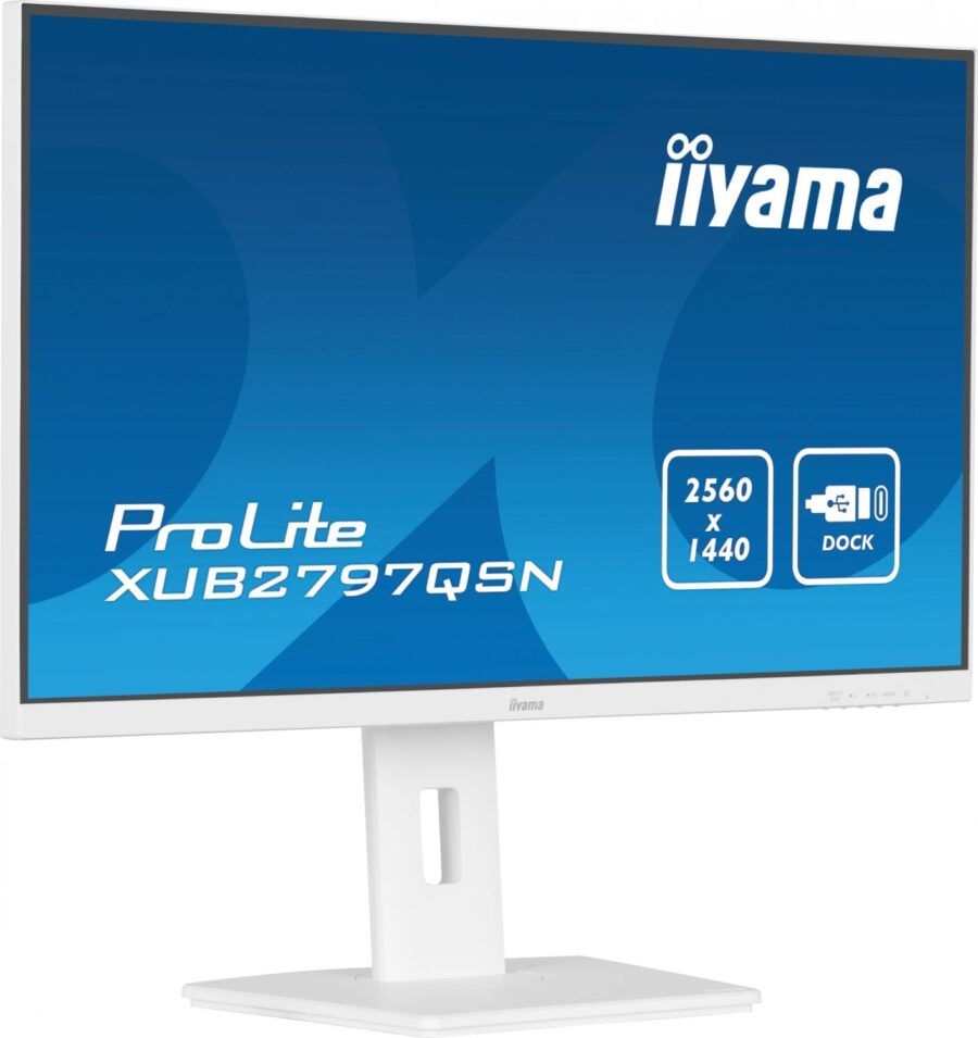 Монитор Iiyama 27" ProLite XUB2797QSN-W1 белый IPS LED 16:9 HDMI M/M матовая HAS Piv 1300:1 250cd 178гр/178гр 2560x1440 100Hz DP Quad HD 2K (1440p) USB 6.1кг — изображение 2
