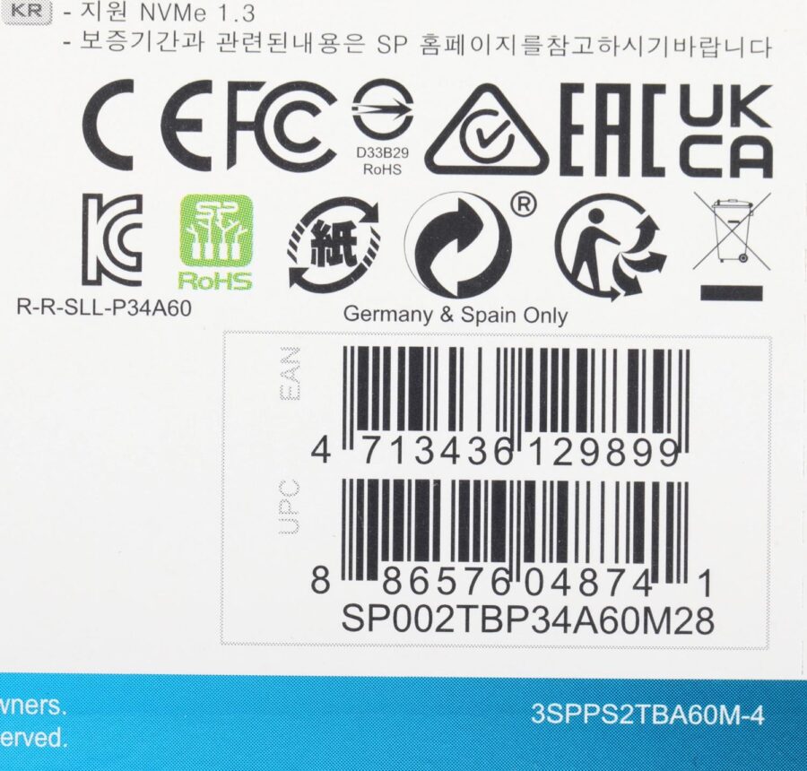 Накопитель SSD Silicon Power PCIe 3.0 x4 2TB SP002TBP34A60M28 M-Series M.2 2280 — изображение 3