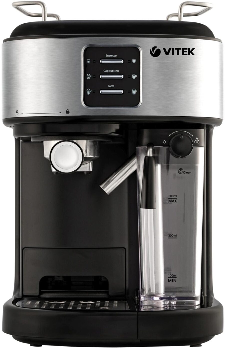 Кофеварка рожковая Vitek Metropolis VT-8489 1250Вт серый/черный — изображение 4