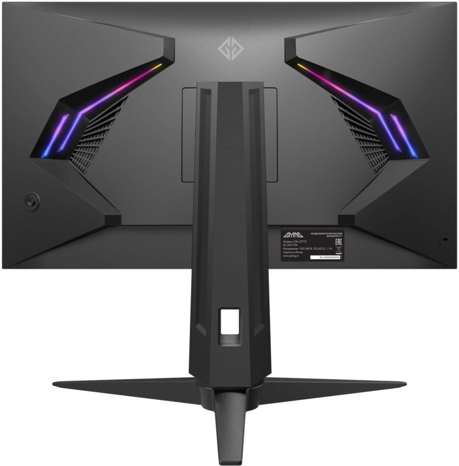 Монитор GMNG 27" Gaming GM-27F12 черный VA LED 1ms 16:9 HDMI M/M матовая HAS Piv 1000:1 300cd 178гр/178гр 2560x1440 180Hz G-Sync FreeSync DP Quad 2K (1440p) 6.63кг — изображение 3