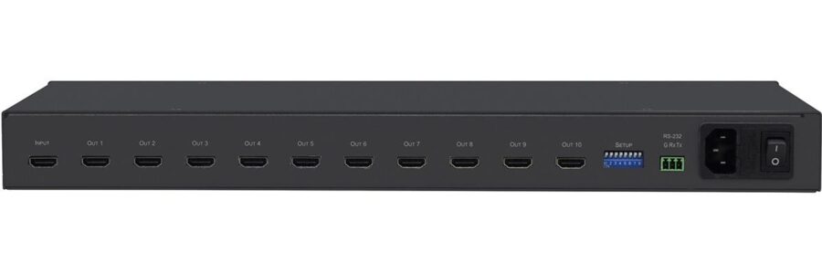 Усилитель-распределитель 1:10 HDMI; поддержка 4K60 4:4:4, HDMI 2.0/ 1:10 4K HDR Distribution Amplifier — изображение 2