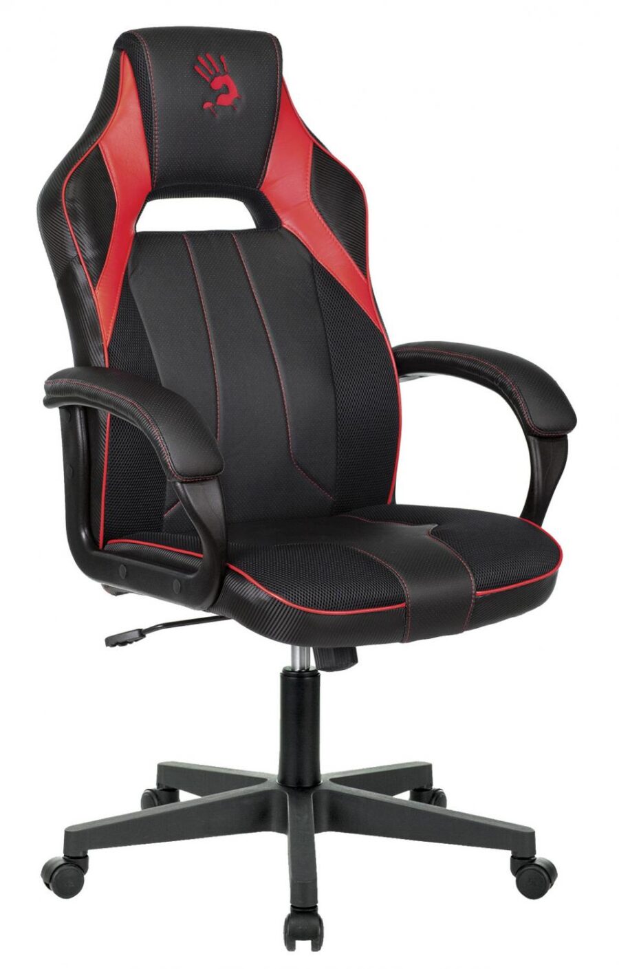 Кресло игровое A4Tech Bloody GC-300 черный/красный эко.кожа/ткань крестов.