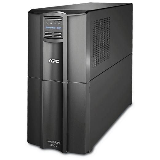 Источник бесперебойного питания APC Smart-UPS 3000VA/2700W, Line-Interactive, LCD, Out: 220-240V 8xC13 (4-Switched) 1xC19, SmartSlot, EPO, Black, 1 year warranty (замена SMT3000I)