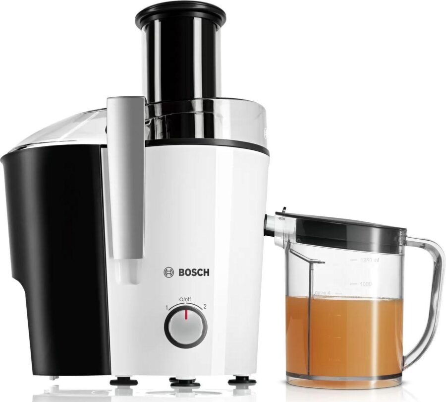 Соковыжималка центробежная Bosch VitaJuice MES25A0 700Вт рез.сок.:1250мл. белый/черный — изображение 2